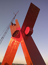 Monumento a la Mexicanidad (La X de Juárez, 2013), en Ciudad Juárez.