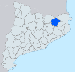 Poziția localității Comarca Garrotxa