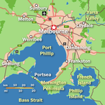 Kaart van Melbourne