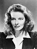 Black-and-white photo of Katharine Hepburn circa 1941.