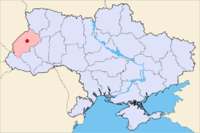 Lvivs läge i Ukraina.