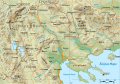 Македонски: Карта на регионот Македонија на македонски. English: Map of the region Macedonia in Macedonian.
