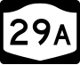 New York State Route 29A marker