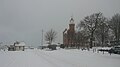 Ustka, Bulwar Portowy zimą