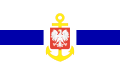 Flaga statków urzędu morskiego. (PRL).