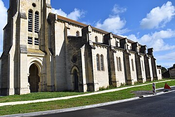 Vue latérale côté sud.