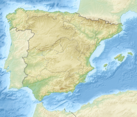 Alcázar u Segoviji na zemljovidu Španjolske