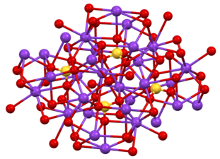 Struktur av β-K2SO4.