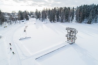 Talvine Tõrva Vanamõisa järv