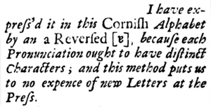 Turned a presented in Edward Lhuyd's Archaeologia Britannica, 1707.