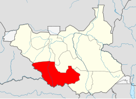 Kaart van Western Equatoria