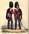 1845年の第72連隊兵士