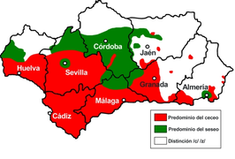 Ceceo and seseo in Andalusia