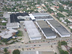 A Brugal gyára a magasból, Puerto Plata
