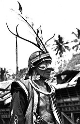 A resident of Nias in military clothing