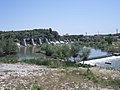 Dam of Canal de Seròs in Segre river. City of Lleida (Catalonia)