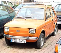 Polski Fiat 126p 650E – przód