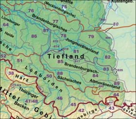 Der Ostteil des Norddeutschen Tieflandes mit Wendland und Altmark als Haupteinheitengruppe 86