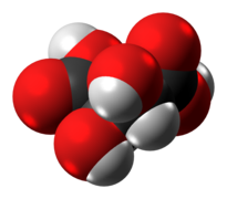 Meso-Tartaric acid molecule spacefill from xtal.png