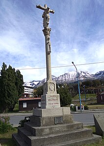 Monumento a los inmigrantes gallegos en Ushuaia, Tierra del Fuego.