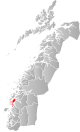 Staðseting av kommununi í fylkinum