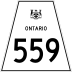 Highway 559 marker