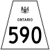 Highway 590 marker