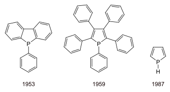 Strukturformel verschiedener Phosphole