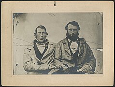 Portrait of Louis Riel’s father (right) with a friend, Léveillé.jpg