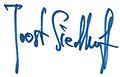 Signatur von Joost Siedhoff