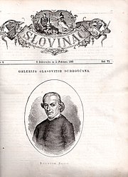 Словинац, насловна страна броја 5 из 1883, Рајмунд Кунић