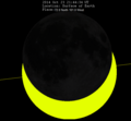 Partial Solar eclipse in October 2014, visible before sunset mainly across the West of North America (→ Category and photo box for uploaded photos and other media)