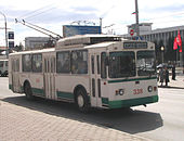 Tomskdagi AKSM-101 trolleybusi