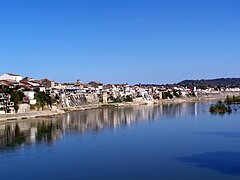 Tonneins visto desde el puente