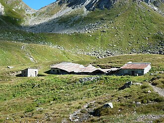 Val Torta (2214 m) mit Passo di Naret