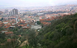 Vranje from the hill