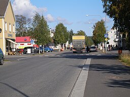Storgatan i Byske. Vy mot norr