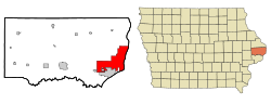 Location in the State of Iowa