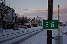Het begin van de E6 in het Noorse Kirkenes