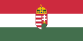 ธงชาติราชอาณาจักรฮังการี, ระหว่าง ค.ศ. 1867–1918, เป็นส่วนหนึ่งของจักรวรรดิออสเตรีย-ฮังการี.