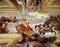 Aurora, (1621, ceiling fresco, tempera, 530 × 1030 cm, Villa Aurora, Rome, Italië) werd geschilderd voor de neef van de paus, Kardinaal Ludovico Ludovisi.[4][5]