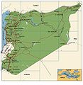 Map of Syria (Transports in Syria)