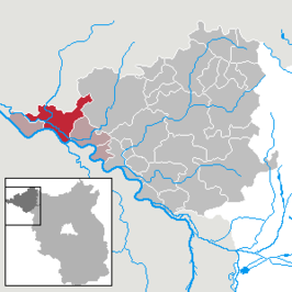 Kaart van Lenzen (Elbe)