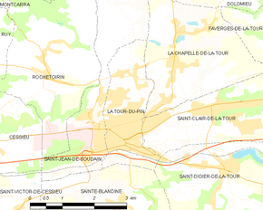 Poziția localității La Tour-du-Pin