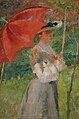 Matej Sternen, Le Parasol rouge (1904).