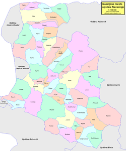 Location of Nevesinje