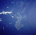 Okinawa Island from Space Shuttle Mission STS-43 (Earth Sciences and Image Analysis, NASA-Johnson Space Center)