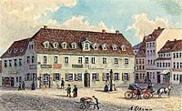 Der Petersschießgraben um 1880, die Schützen waren 1833 umgezogen.