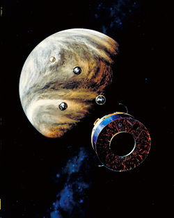 A Pioneer Venus Multiprobe légköri szondái(fantáziarajz)