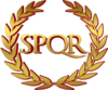 Roman SPQR banner